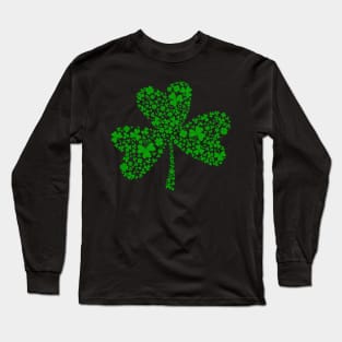 Irish St Patrick Shamrock Green Clover for Ireland Lover and Fans Long Sleeve T-Shirt